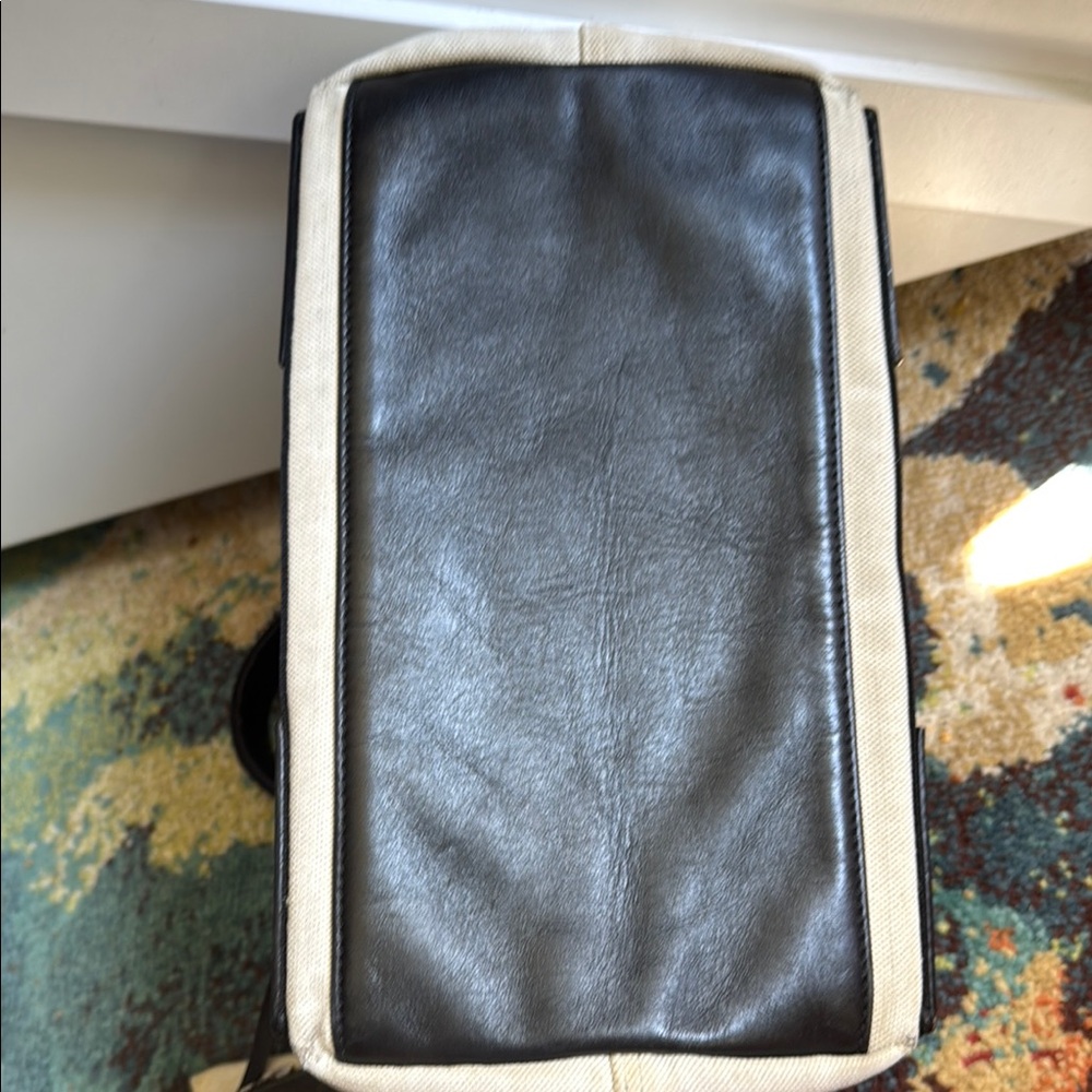 Balenciaga Beige and Black Canvas Tote - Picture 16 of 17